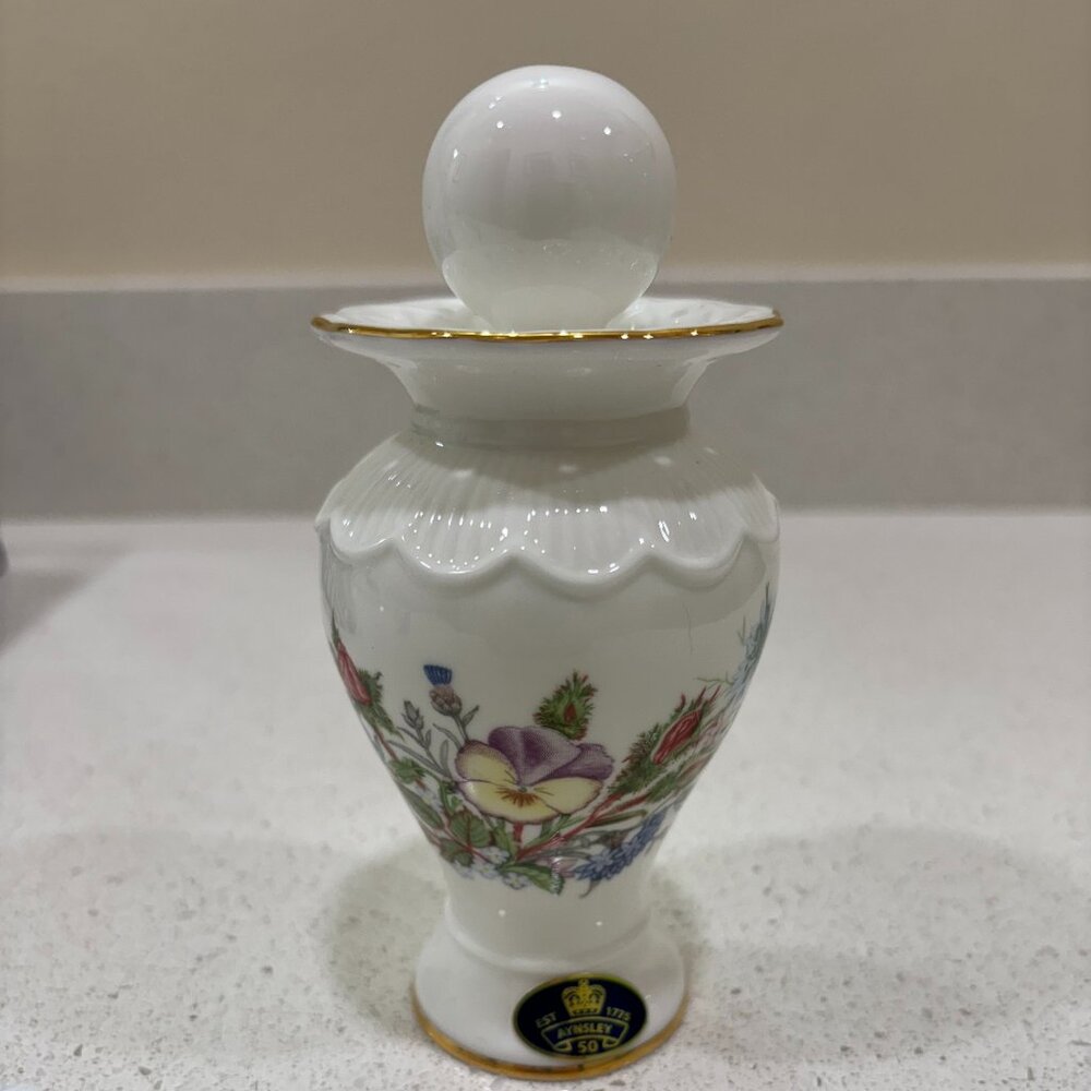 Vintage Aynsley Wild Tudor Chantille Perfume Bottle